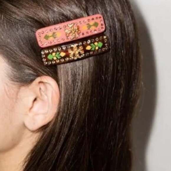 Tory Burch Accessories - TORY BURCH Roxanne Embellished Small Barrette